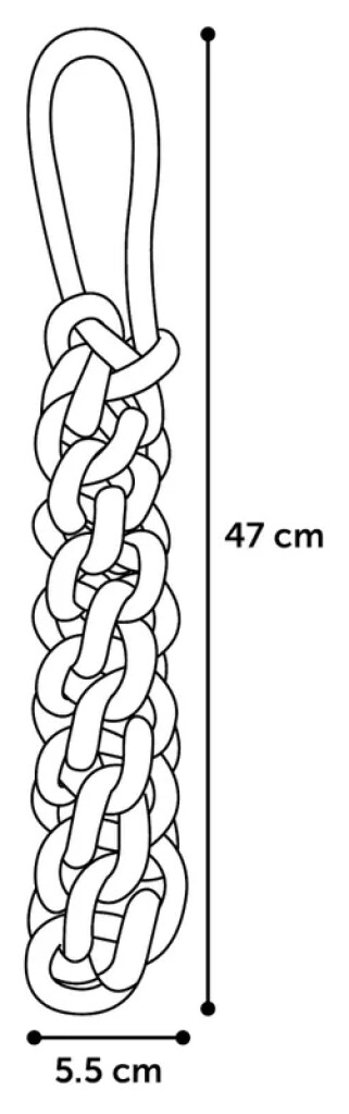 HS Vokas Trektouw Rood S 47cm