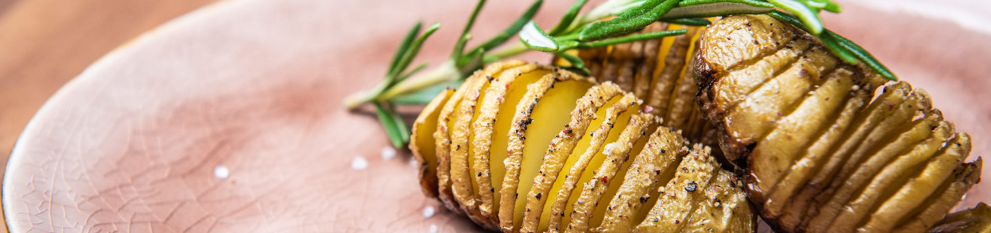 Mini Hasselback potatoes 