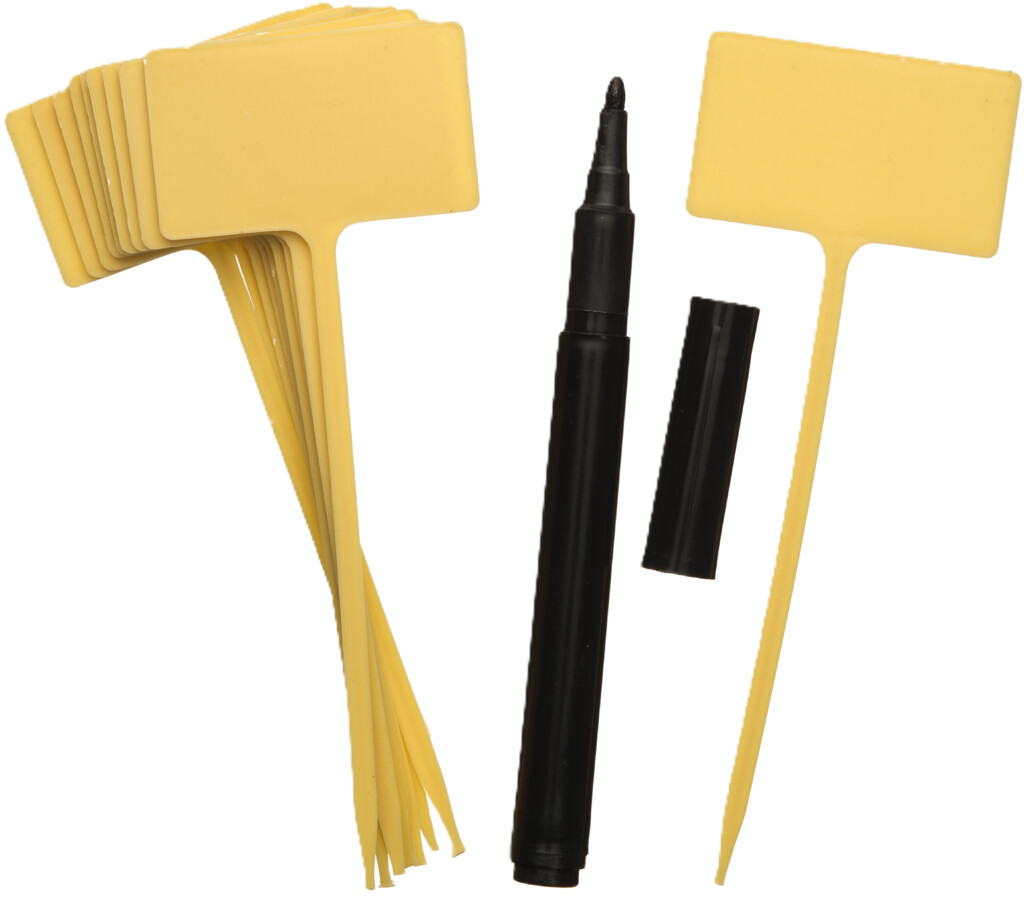 Plaatetiketten met tuinstift (10 stuks)