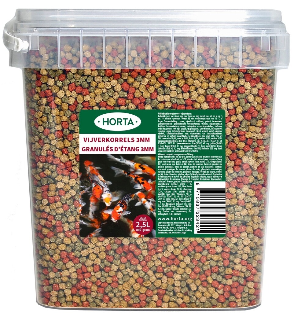 Granulés d'étang 3 mm/880g Granulés d'étang 3 mm/880g