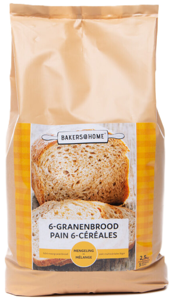 Mélange farine pour pain 6 céréales 2,5kg Mélange farine pour pain 6 céréales 2,5kg