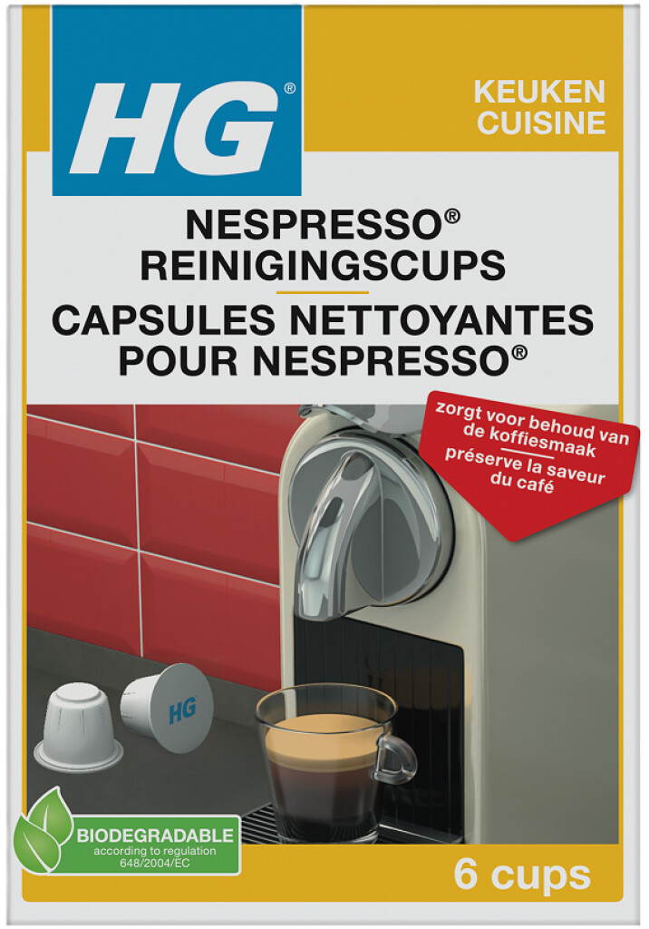Capsules nettoyantes pour Nespresso® 6 pièces  Capsules nettoyantes pour Nespresso® 6 pièces