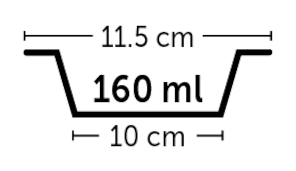 Eet- en drinkpot Kena zwart 11,5cm