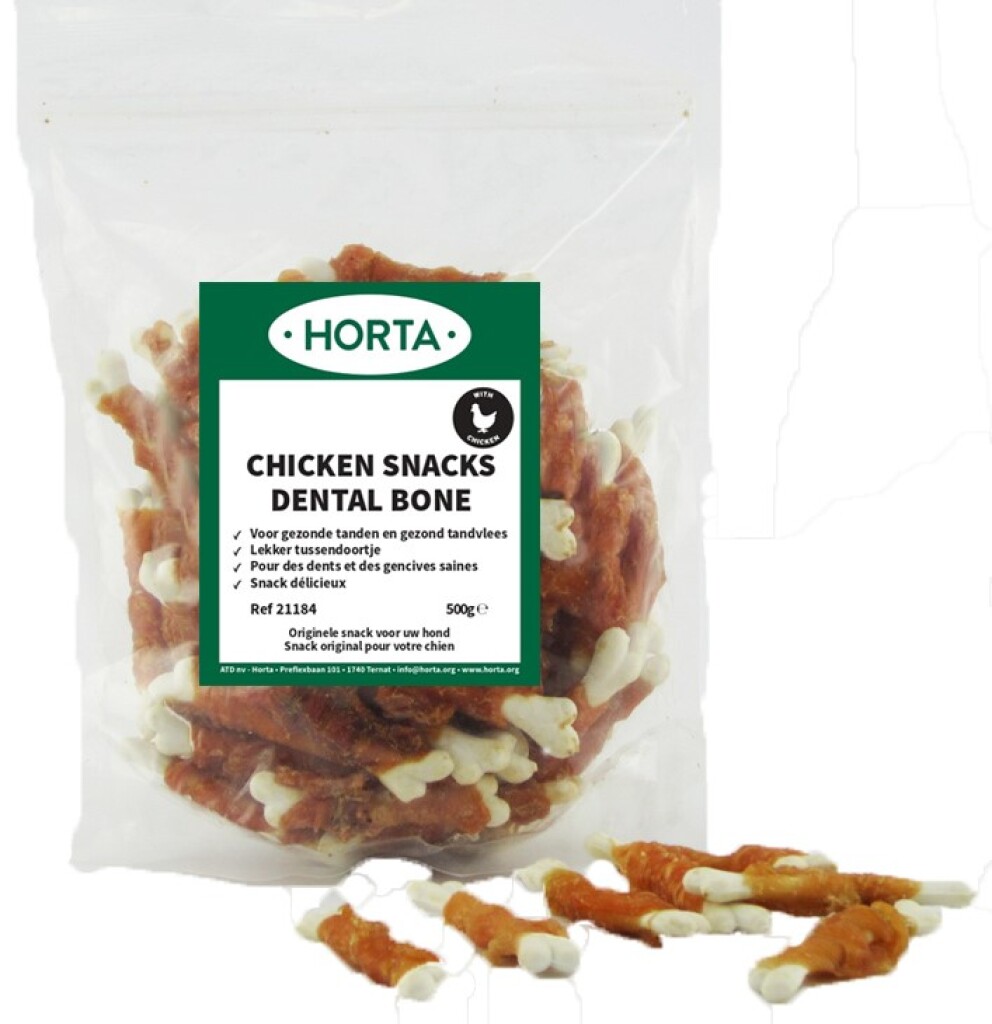 Chicken snacks dental bone 500g Chicken snacks dental bone 500g