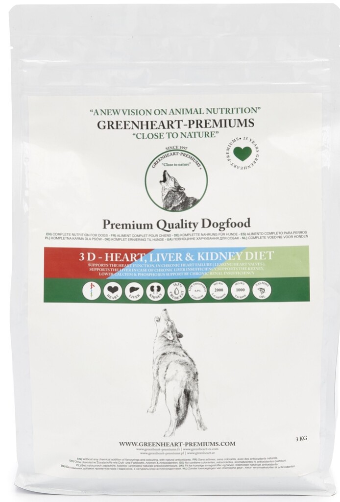 3D Heart-Liver-Kidney Diet 3 KG