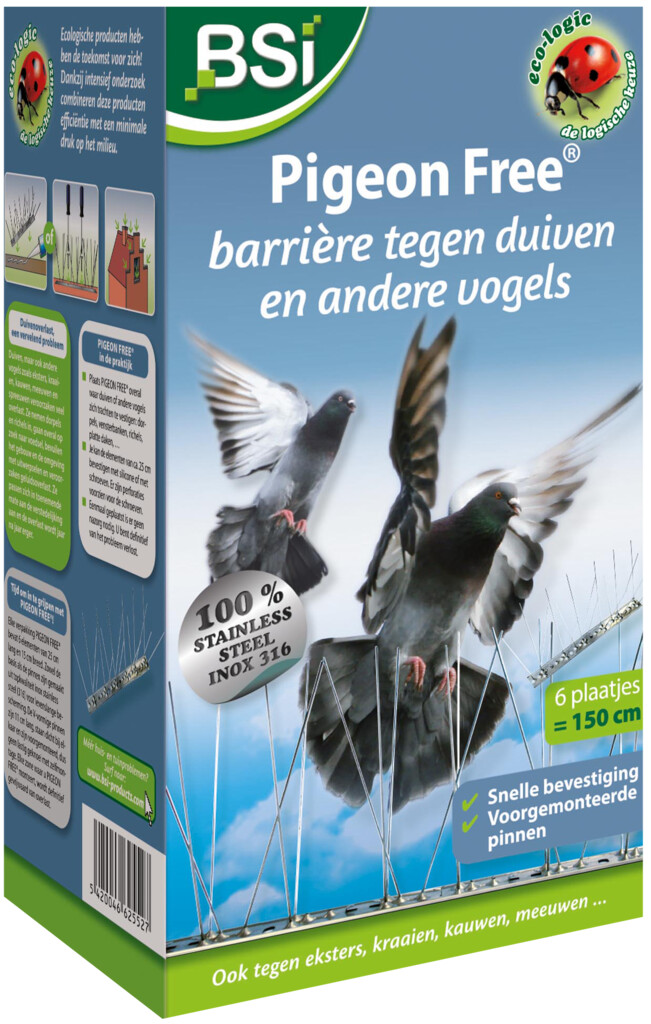 Pigeon Free inox pinnen
