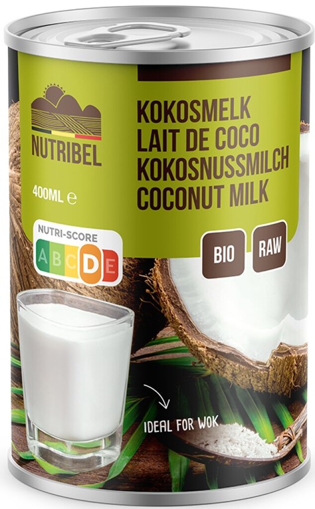 Lait de coco bio et sans gluten 400ml