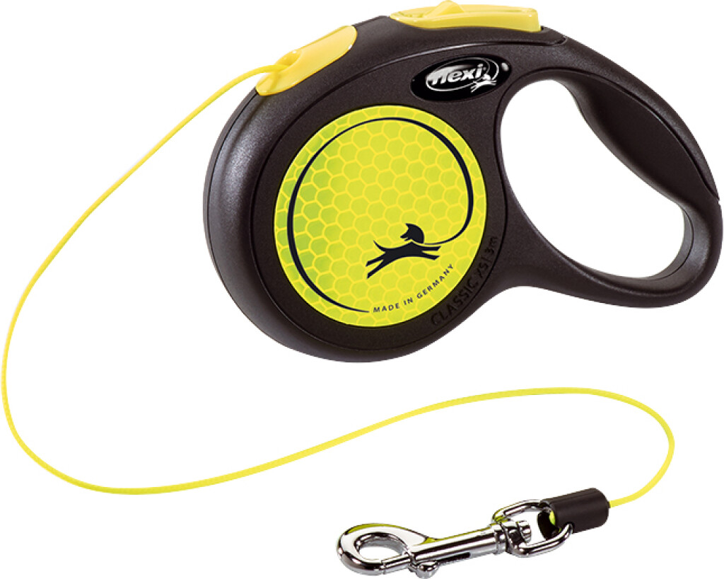 Laisse New Neon Corde Jaune XS 3m Laisse New Neon Corde Jaune XS 3m