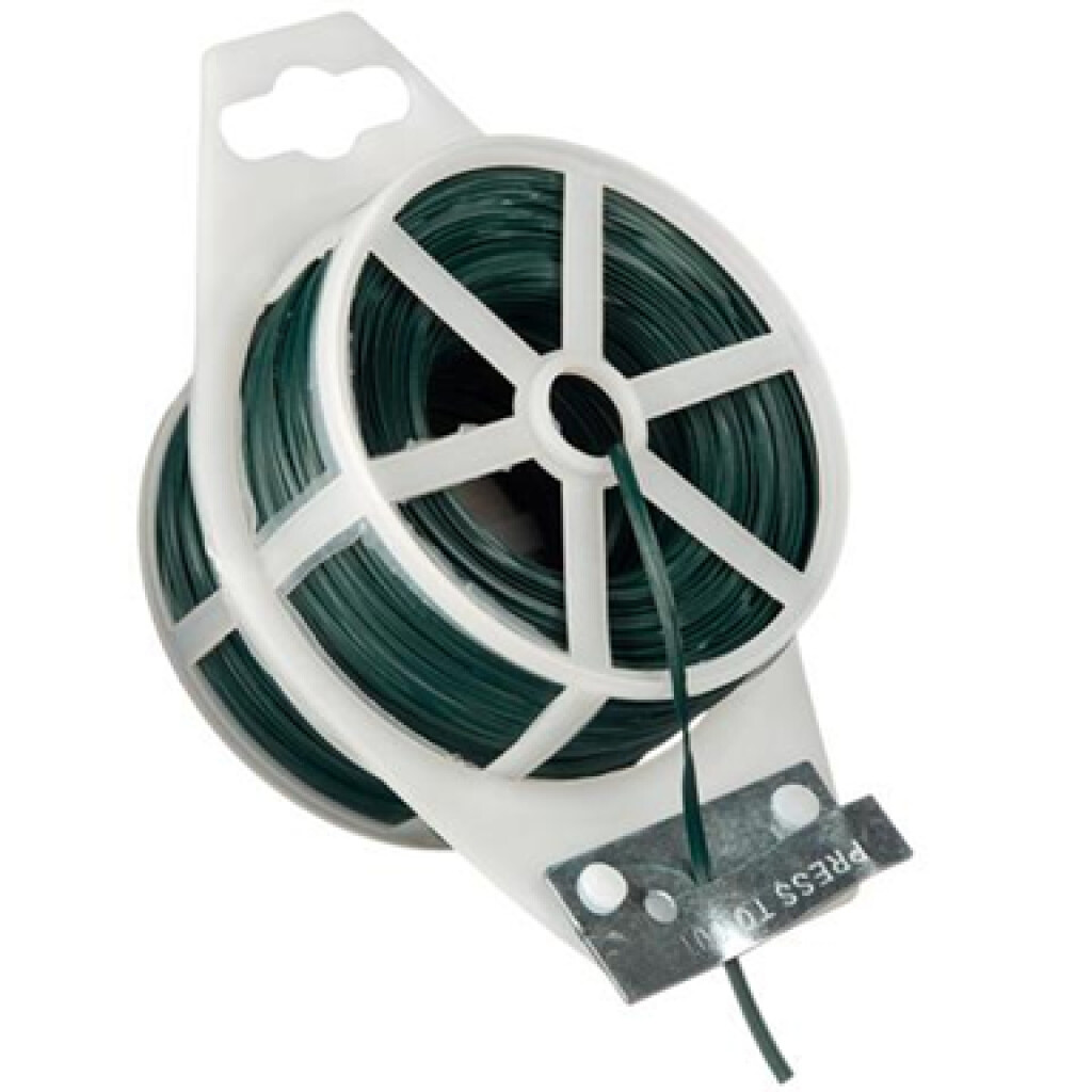 Lien plastique armé 100m Ø2mm vert