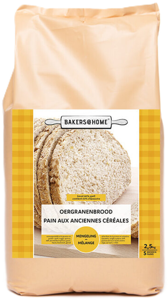 Bloemmix voor oergranen brood 2,5kg Bloemmix voor oergranen brood 2,5kg
