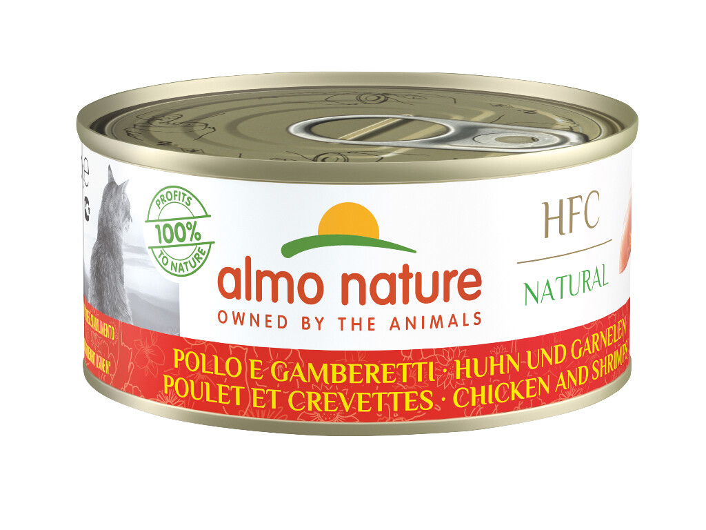 HFC Natural Poulet et Crevettes 150g HFC Natural Poulet et Crevettes 150g