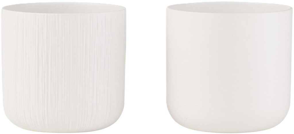 Câchepot gen céramique blanc large assortiment de 2