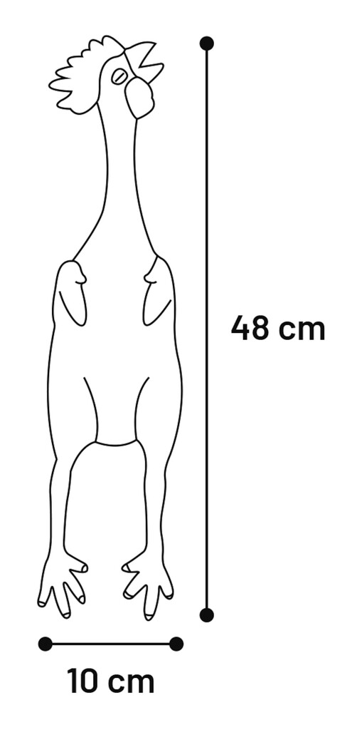 Archer Poulet Latex 48 cm