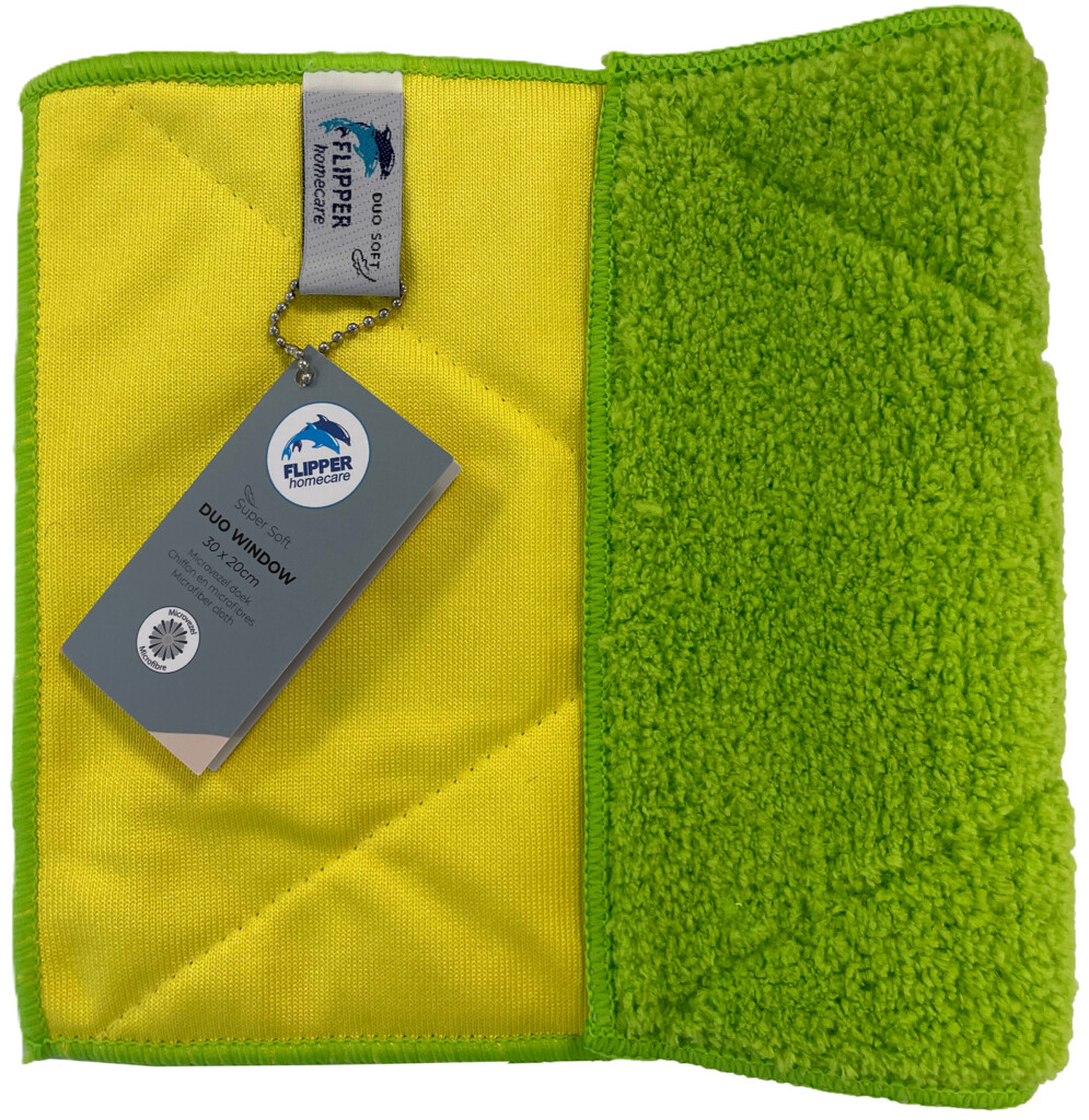 Microtex duo window 30x20 jaune/ vert