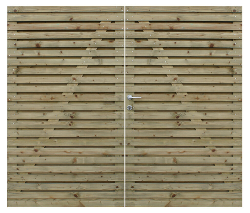 Tuinpoort Strada 200 x 180 cm dubbel andere draairichting