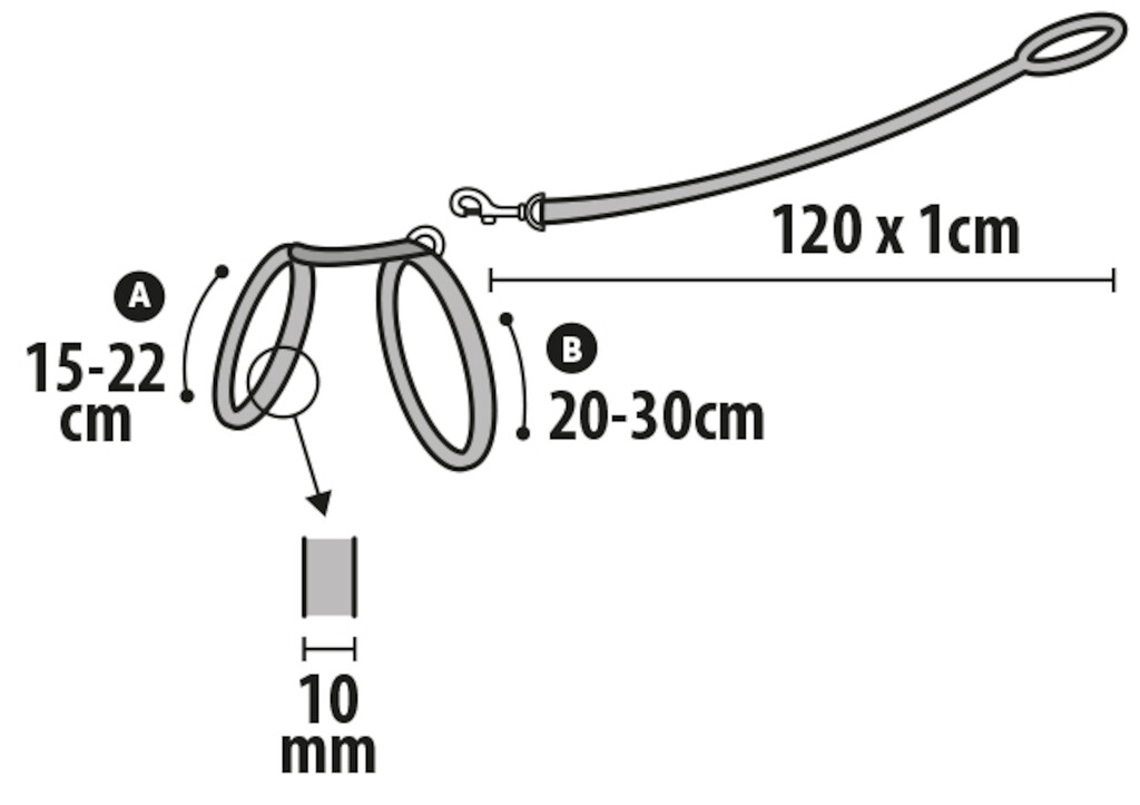 Harnais Laisse Chaton Ziggi Rouge Cérise 120x1cm