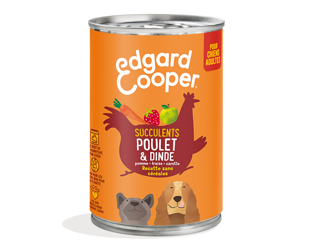 Poulet & dinde 400g - adulte - canette