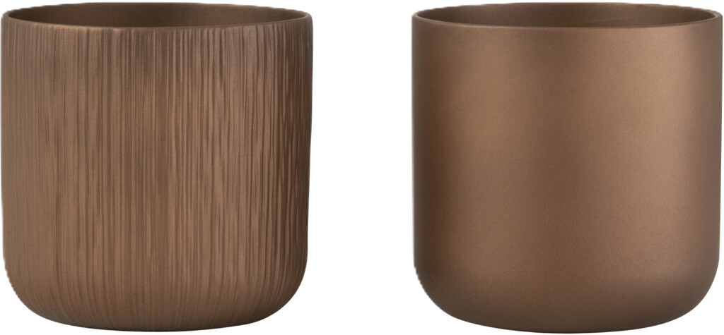 Câchepot gen céramique or/cuivre medium assortiment de 2