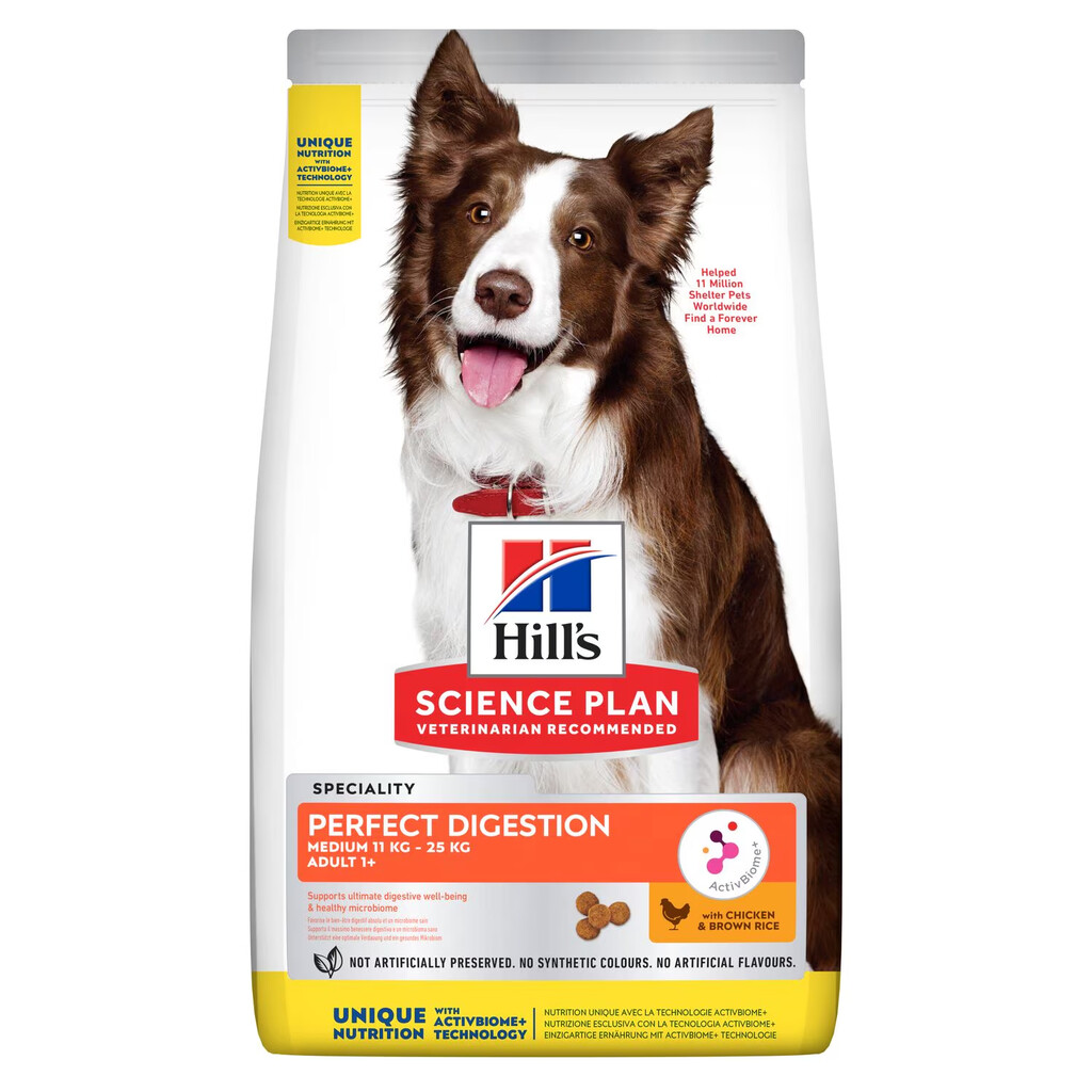 Perfect Digestion Medium Adult met Kip & Bruine Rijst 12kg