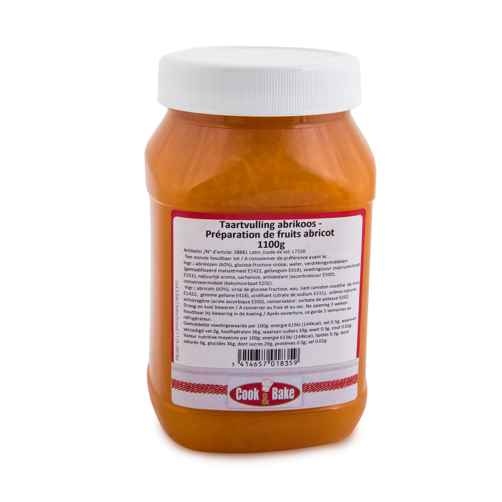 Taartvulling abrikoos 1100g Taartvulling abrikoos 1100g