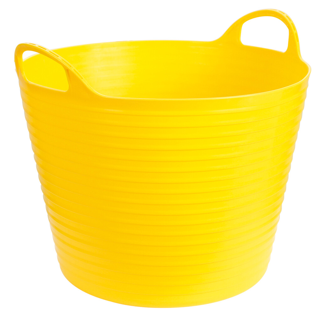 Flexibele trog 28L geel Flexibele trog 28L geel