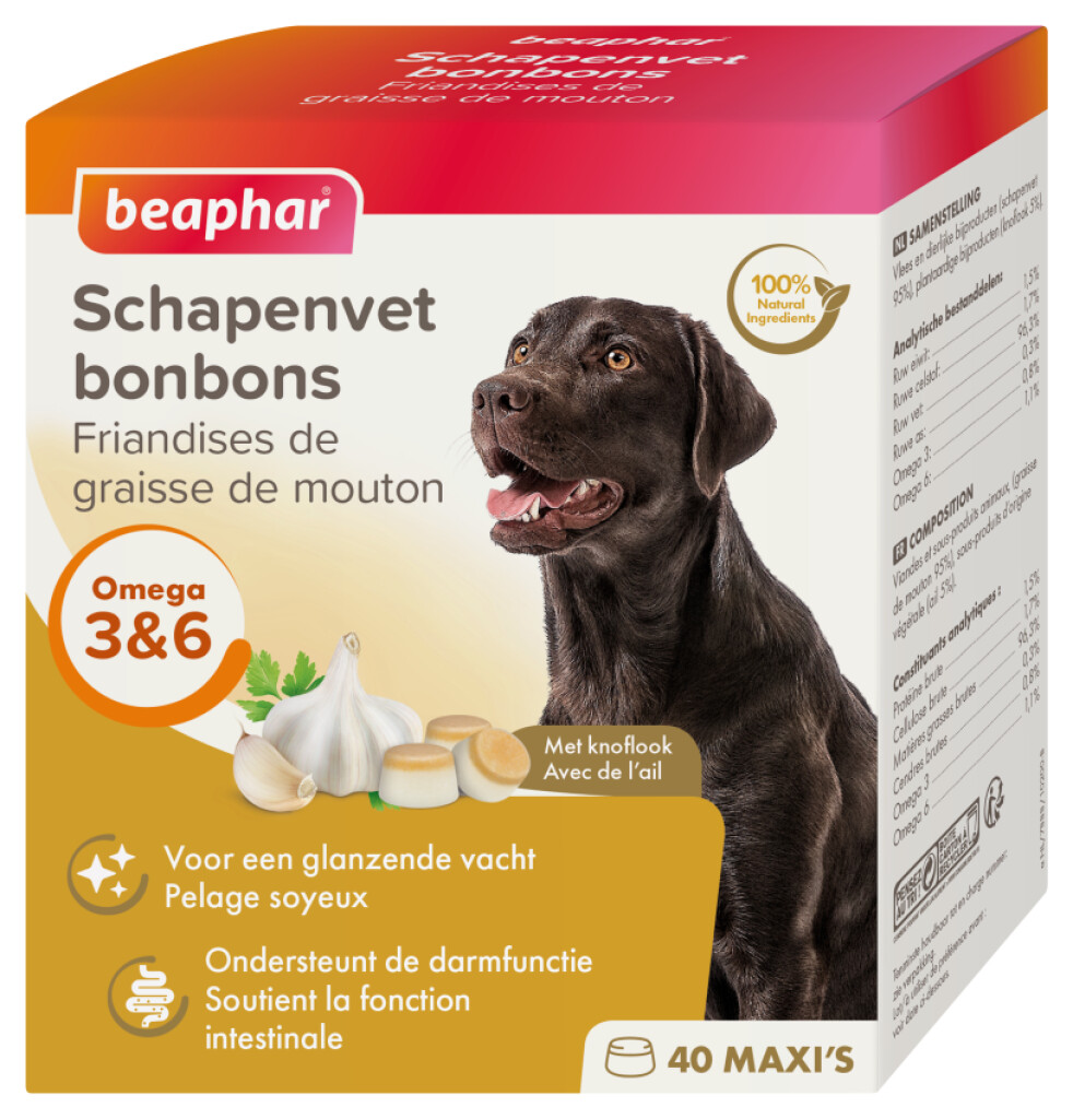 Friandises de graisse de mouton ail 245g