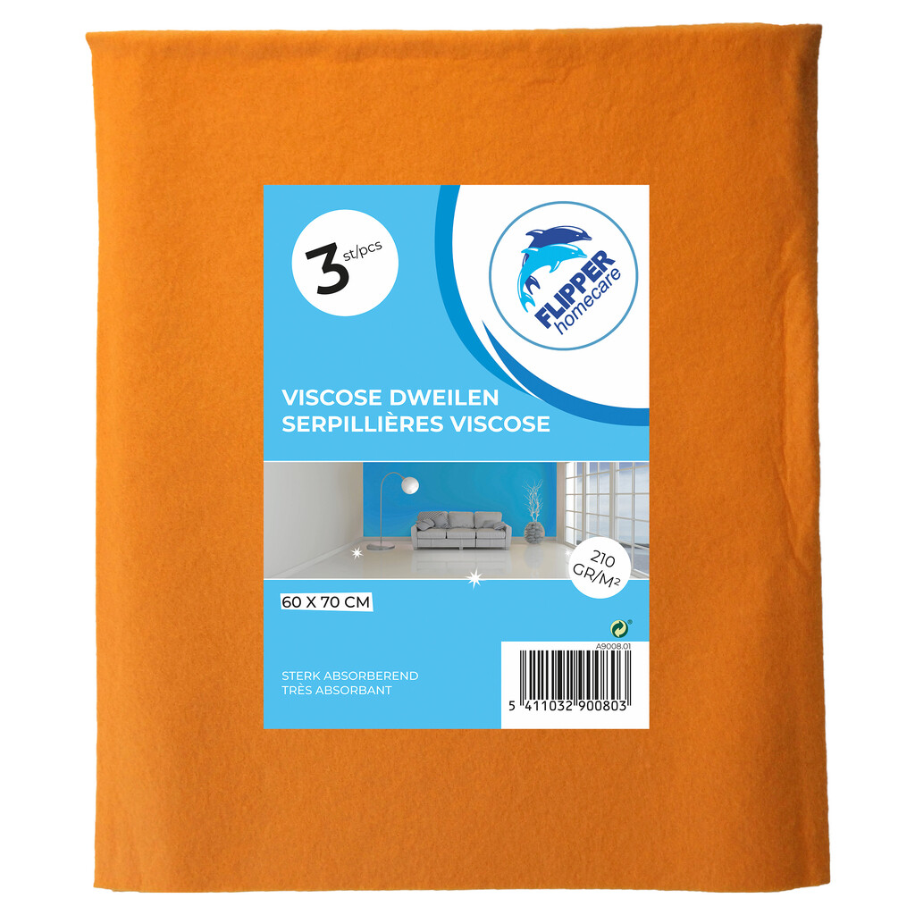 Torchon viscose 210gr/m² 60x70cm par 3