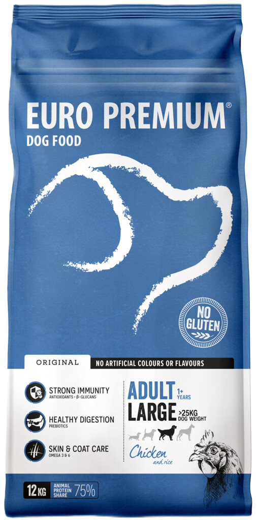 Large adult chicken & rice 12kg