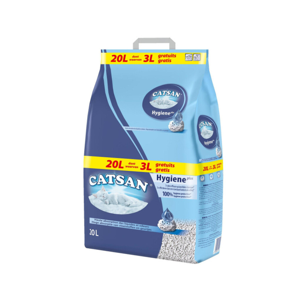 Hygiene Plus litière 17L + 3L  Hygiene Plus litière 17L + 3L