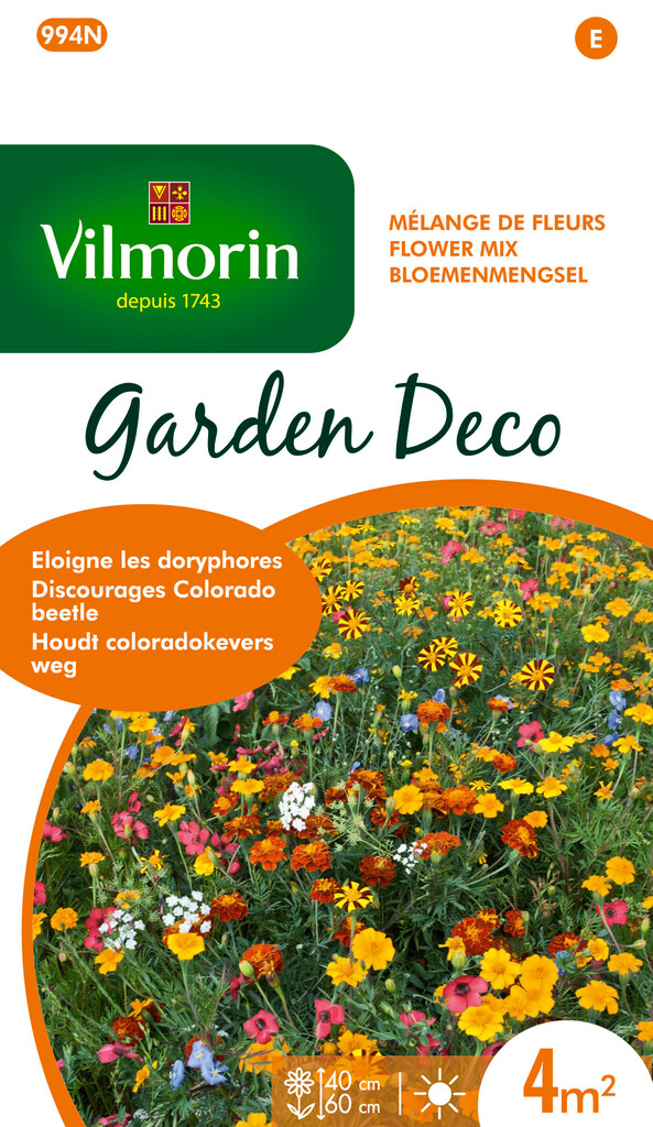 Garden deco Bloemenmengsel Houdt coloradokevers weg 4m²