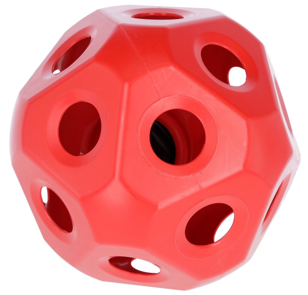 Voerspeelbal voor paarden rood
