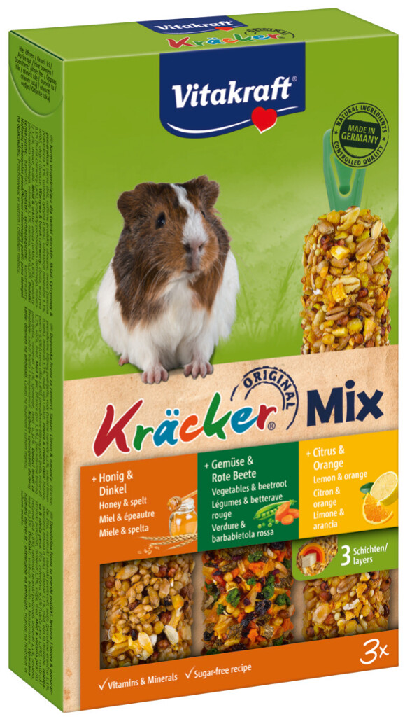 Kräcker® Trio-Mix Cavia met citrus/groente/honing