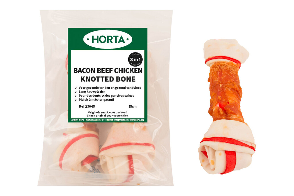 BC Knotted bone 15cm 2 stuks BC Knotted bone 15cm 2 stuks