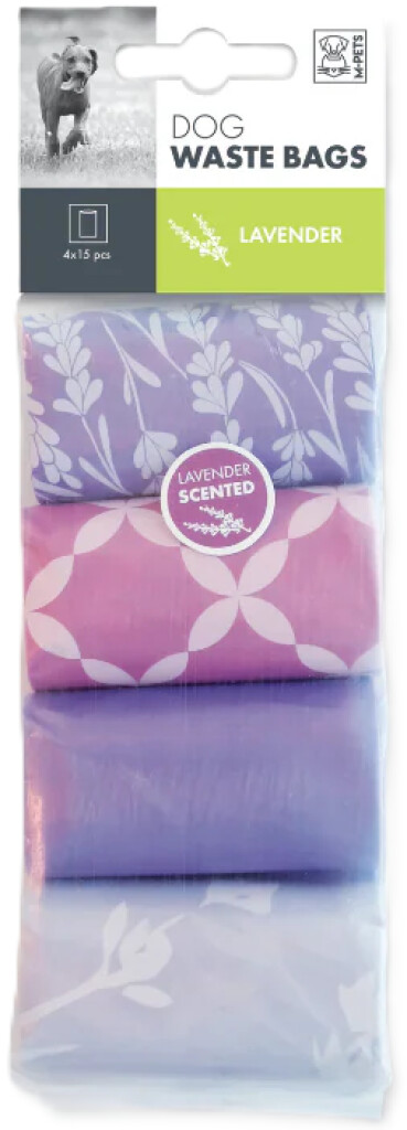 Sacs à déjections parfum de lavande 8x15 pièces