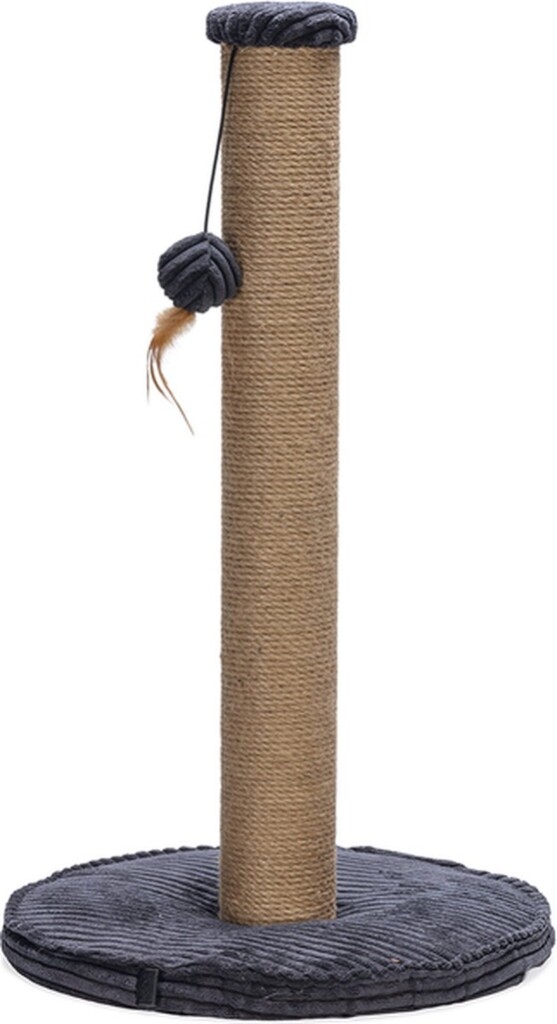 Krabpaal Ribbed antraciet 41x41x70cm Krabpaal Ribbed antraciet 41x41x70cm