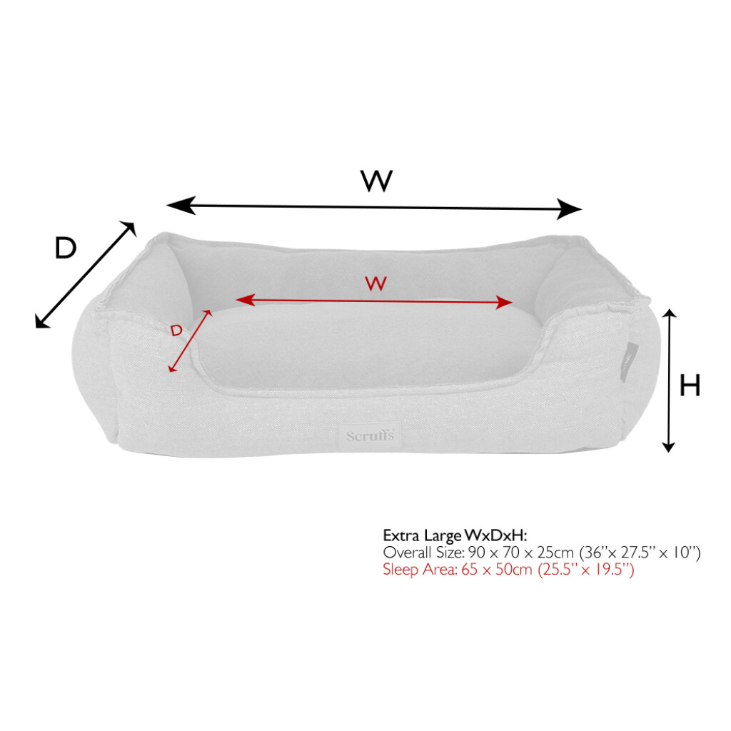 Harvard Memory Foam Lit Box Orthopédique Gris Perle XL