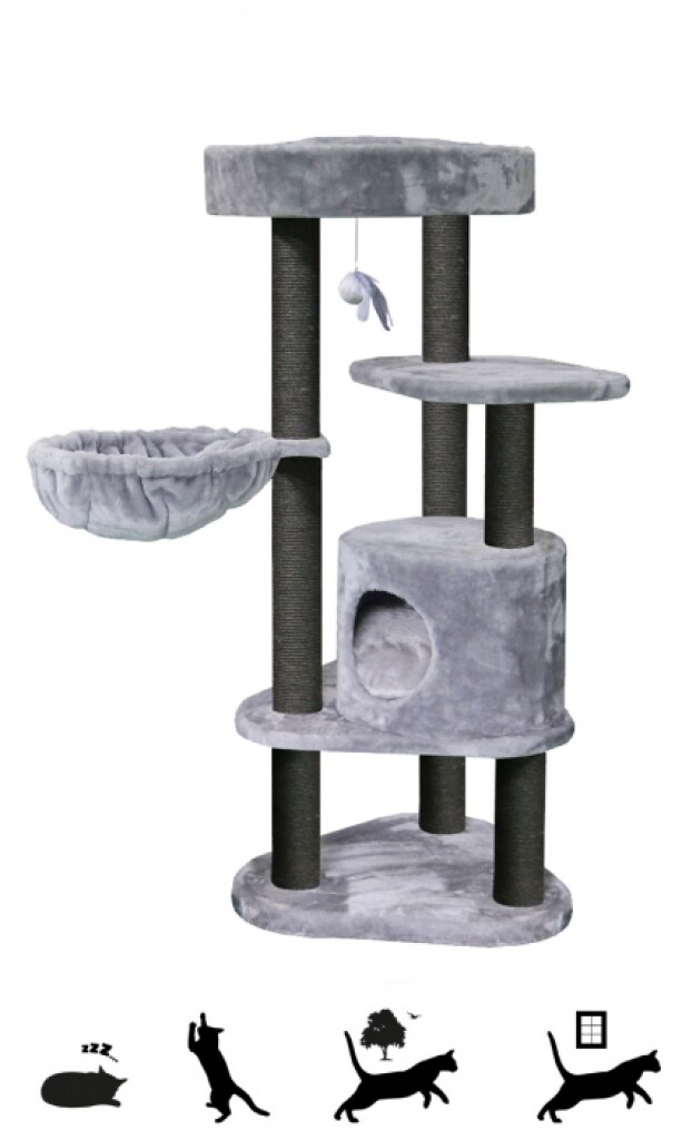 Meuble à gratter Charlotte 134 Royal Grey - gris Meuble à gratter Charlotte 134 Royal Grey - gris