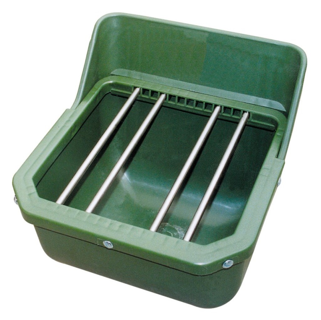 Mangeoire vert, tiges métal/bouchon, 9L Mangeoire vert, tiges métal/bouchon, 9L