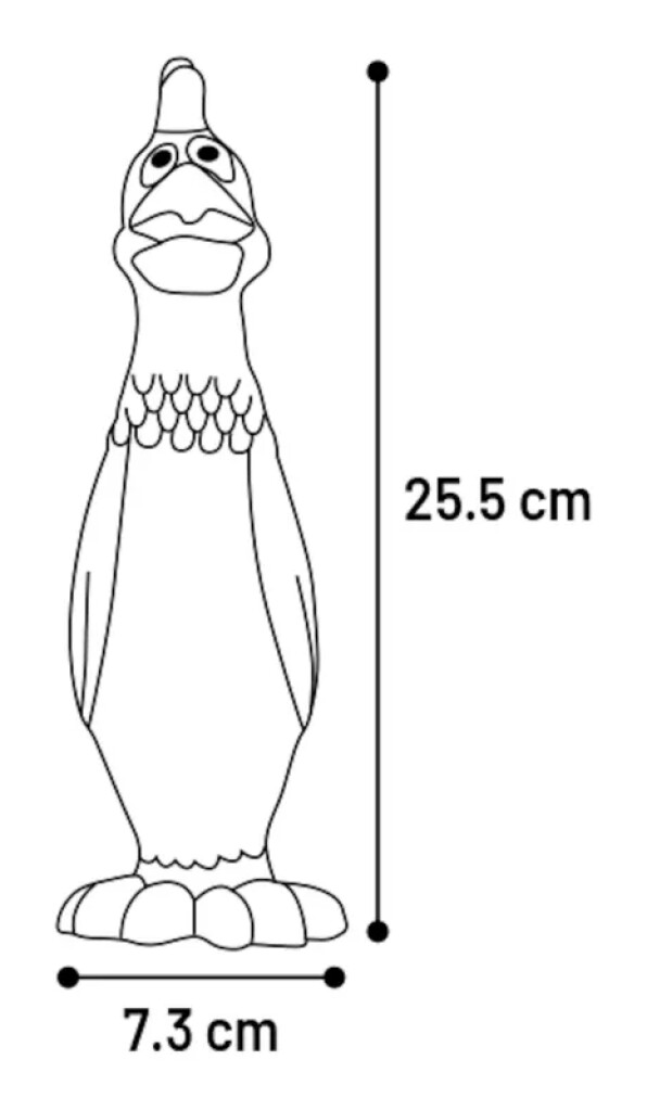 HS Latex Curra Poule Orange 25,5cm HS Latex Curra Poule Orange 25,5cm