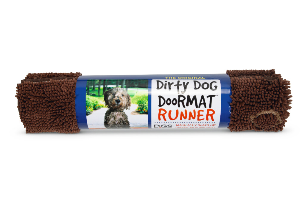 Tapis Séchage Dirty Dog Coureur Brun