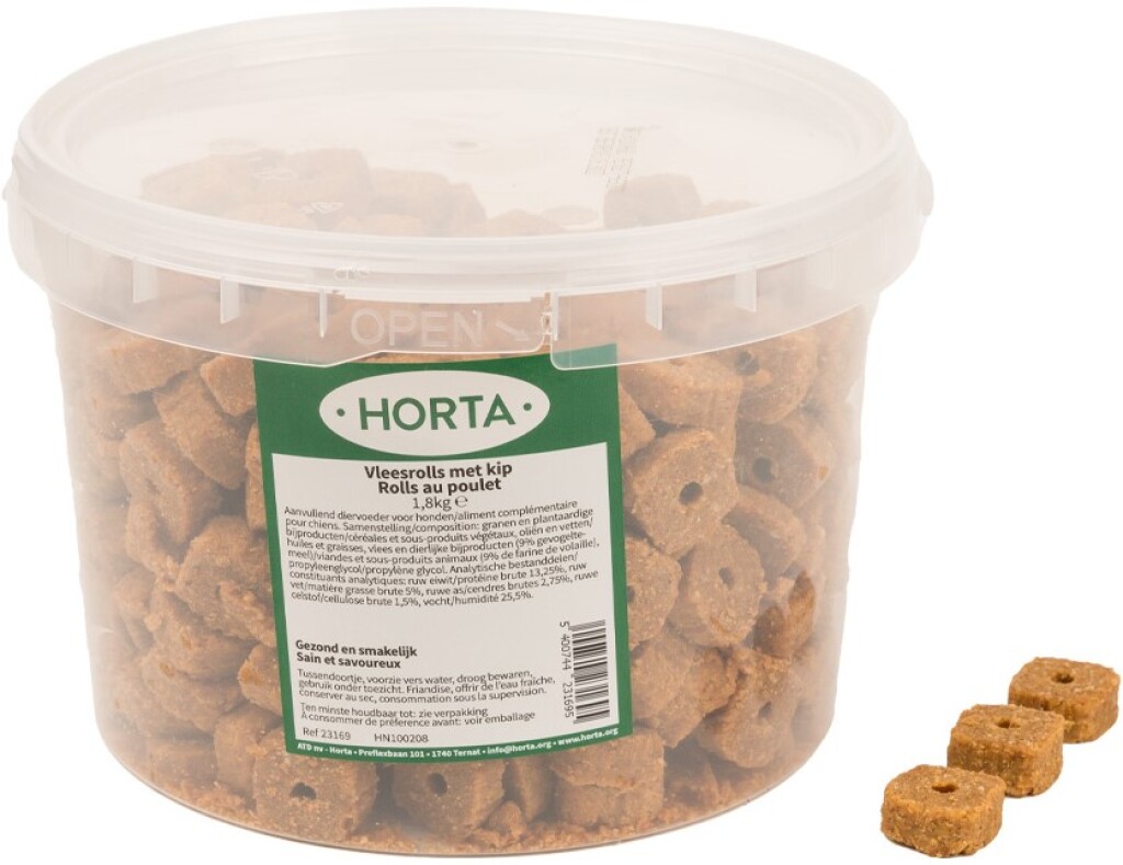 Vleesrolls met kip 1,8kg (emmer) Vleesrolls met kip 1,8kg (emmer)