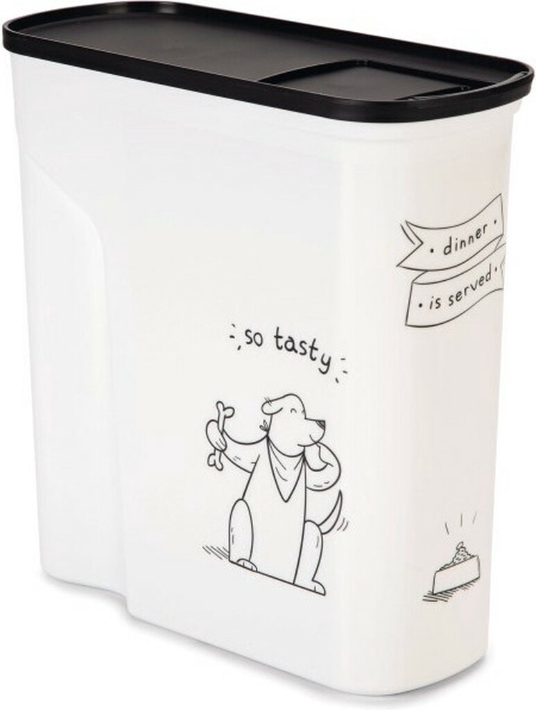 Voedselcontainer Wit - Dinner is served - Hond - 6L