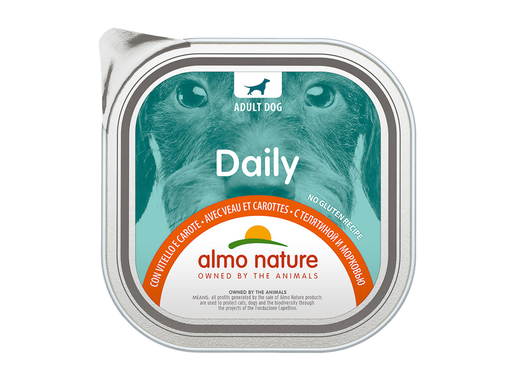 Daily Dogs met Kalf en Wortelen 300g
