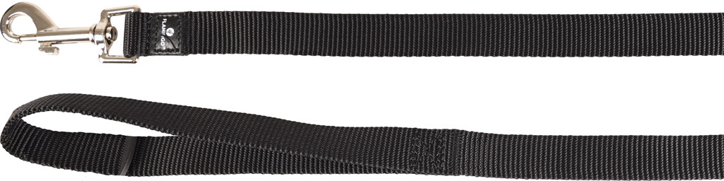 Laisse Ziggi Noir 130cm 20mm  Laisse Ziggi Noir 130cm 20mm