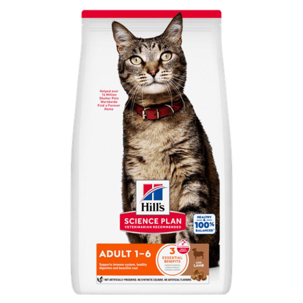Science Plan Adult croquettes pour chat à l'agneau et riz 7kg