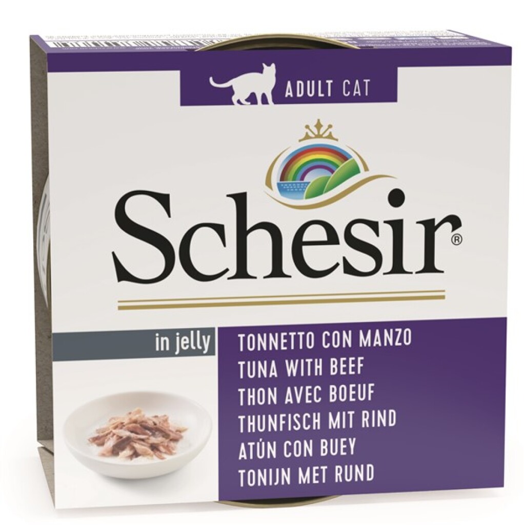 Chat 85g - filet de thon & boeuf (gélatine)