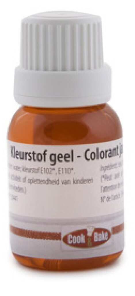 Levensmiddelenkleurstof geel 20ml