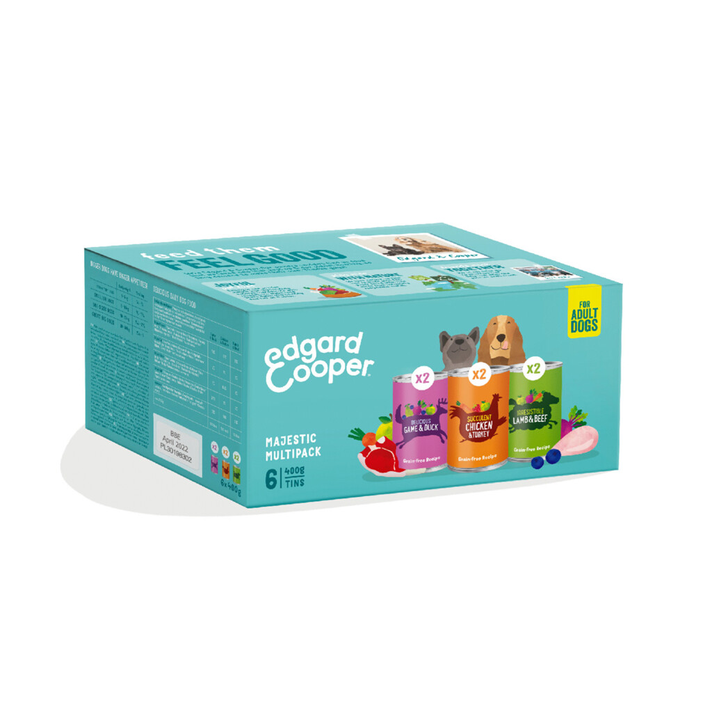 Multipack adult kip & wild & lam 6x400g