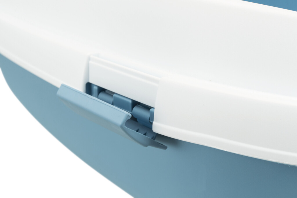 Bac à litière Primo XXL, avec rebord bleu