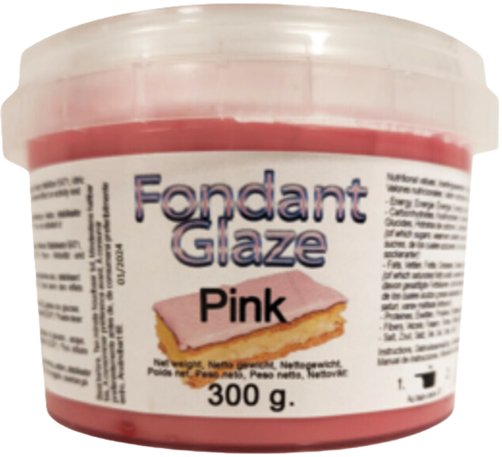 Fondant/glaçage rose prêt à l'emploi 300g